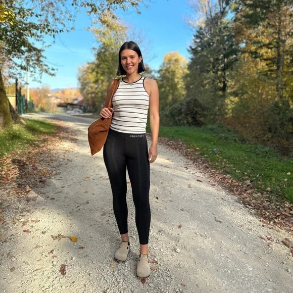 Skinnify Resistance Band Drawstring Jogger Style Leggings, Black, XL - Picture 2 of 11